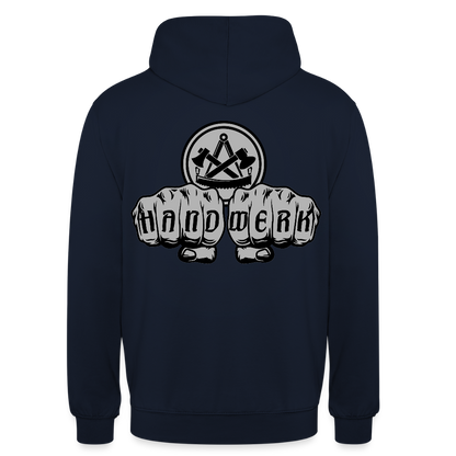 Unisex Hoodie "Zimmermann" beidseitig bedruckt Unisex Hoodie {{ color }}