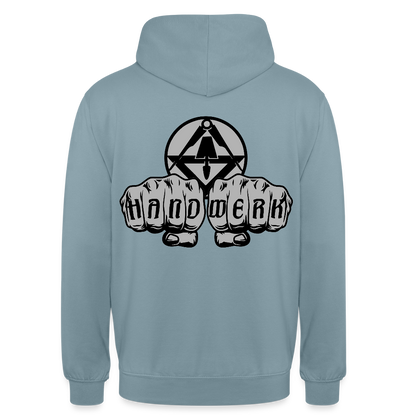 Unisex Hoodie "Stuckateur" beidseitig bedruckt Unisex Hoodie {{ color }}