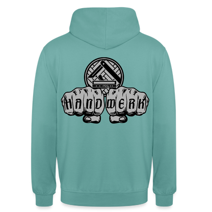 Unisex Hoodie "Parkettleger" beidseitig bedruckt Unisex Hoodie {{ color }}