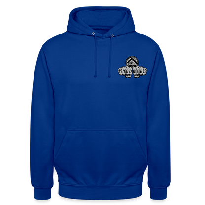 Unisex Hoodie "Parkettleger" beidseitig bedruckt Royalblau Unisex Hoodie {{ color }}