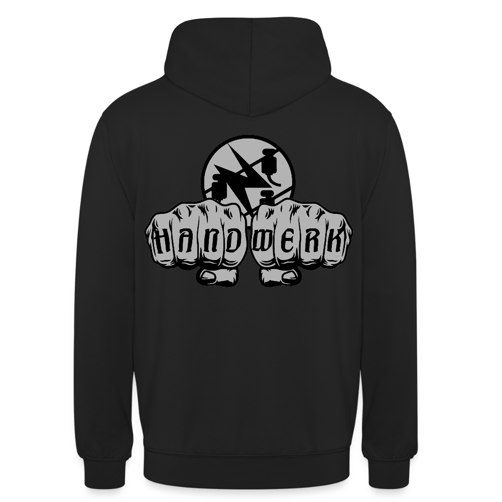 Unisex Hoodie "Elektriker" beidseitig bedruckt Unisex Hoodie {{ color }}