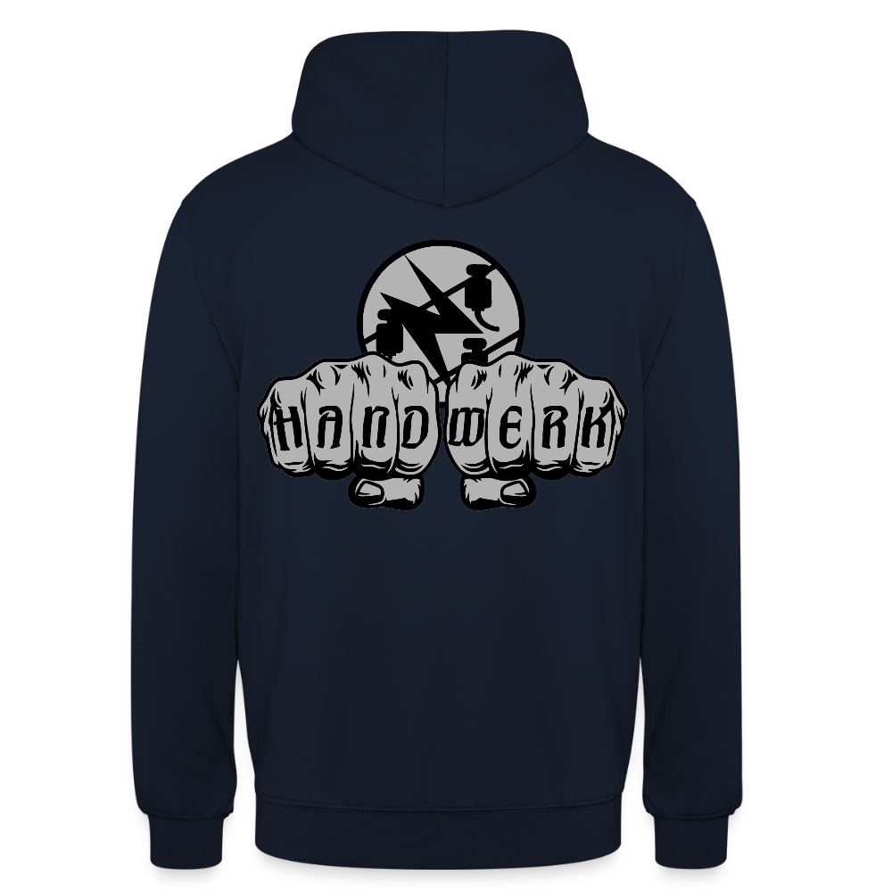 Unisex Hoodie "Elektriker" beidseitig bedruckt Unisex Hoodie {{ color }}