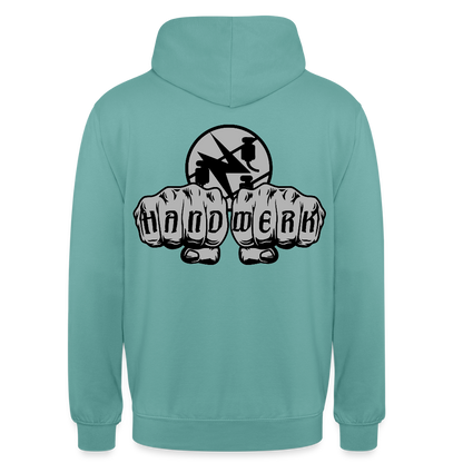 Unisex Hoodie "Elektriker" beidseitig bedruckt Unisex Hoodie {{ color }}