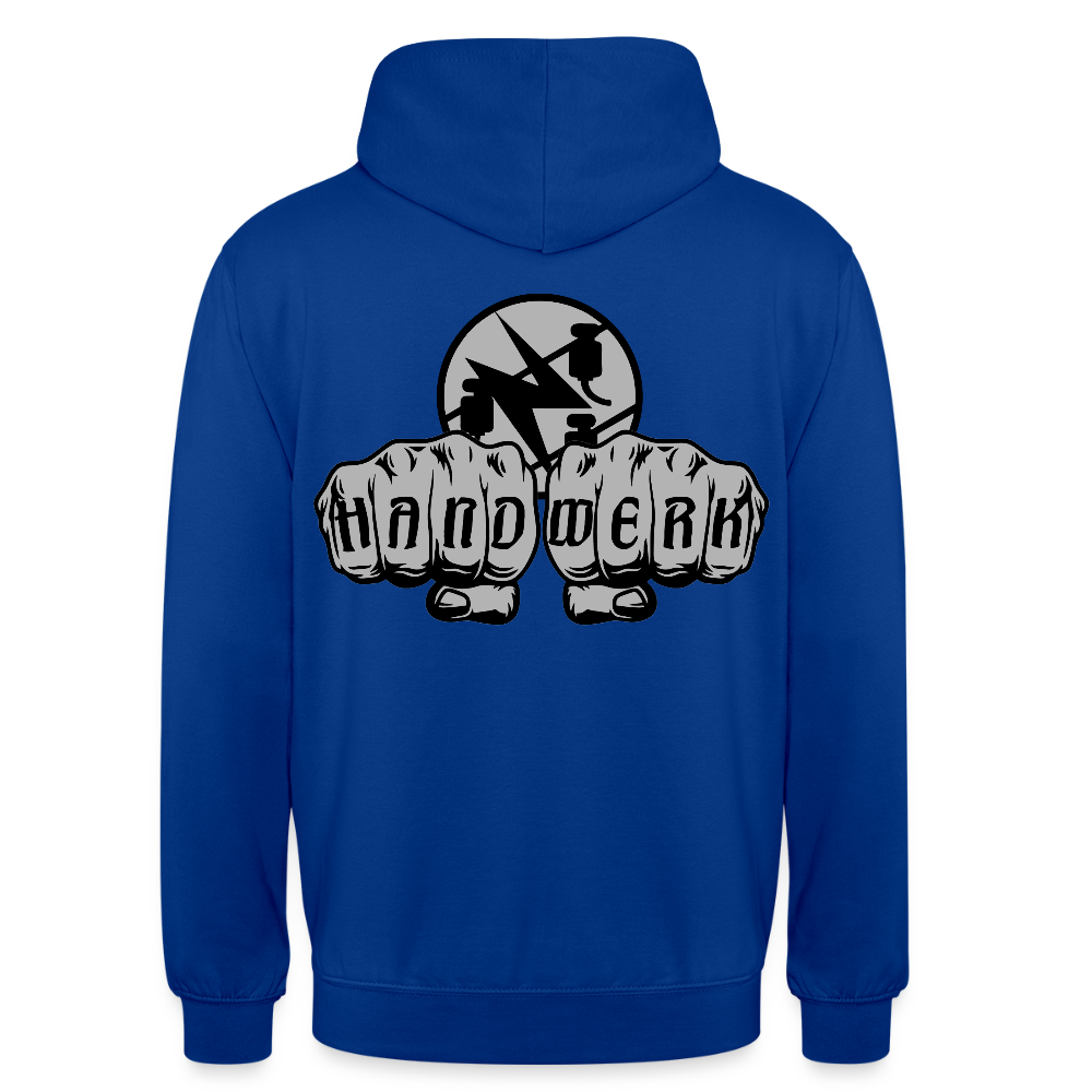 Unisex Hoodie "Elektriker" beidseitig bedruckt Unisex Hoodie {{ color }}