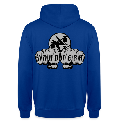 Unisex Hoodie "Elektriker" beidseitig bedruckt Unisex Hoodie {{ color }}