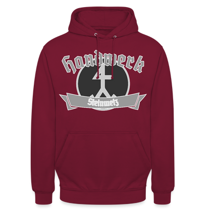 Unisex Hoodie "Steinmetz" Bordeaux Unisex Hoodie {{ color }}