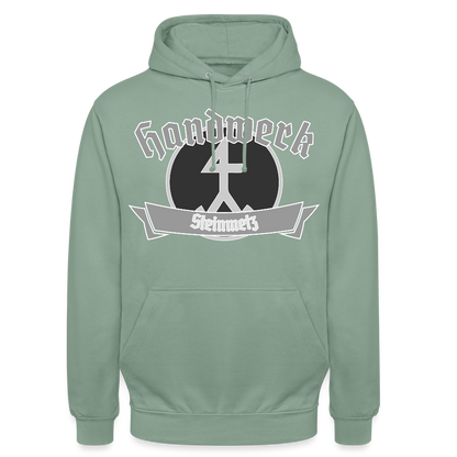 Unisex Hoodie "Steinmetz" Graugrün Unisex Hoodie {{ color }}