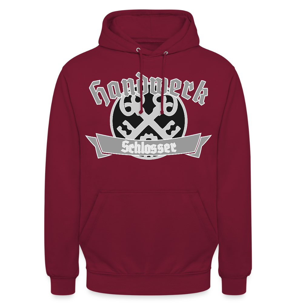 Unisex Hoodie "Schlosser" Bordeaux Unisex Hoodie {{ color }}