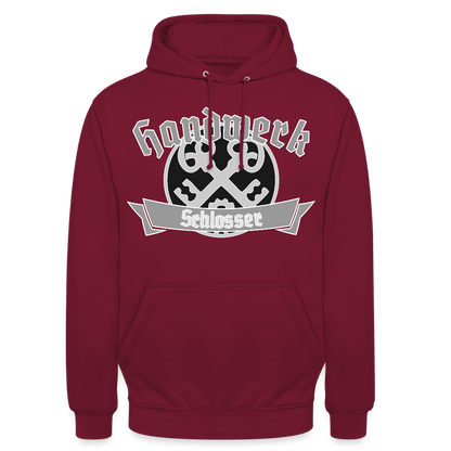 Unisex Hoodie "Schlosser" Bordeaux Unisex Hoodie {{ color }}