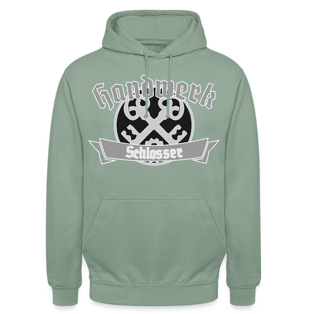 Unisex Hoodie "Schlosser" Graugrün Unisex Hoodie {{ color }}