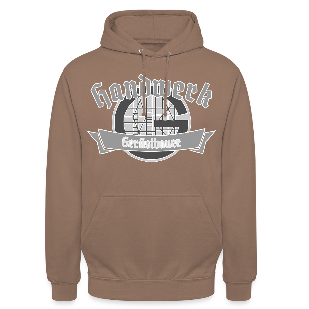 Unisex Hoodie "Gerüstbauer" Mokka Unisex Hoodie {{ color }}