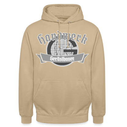 Unisex Hoodie "Gerüstbauer" Beige Unisex Hoodie {{ color }}