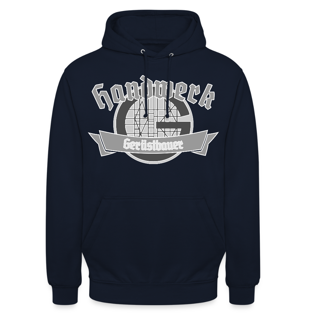 Unisex Hoodie "Gerüstbauer" Navy Unisex Hoodie {{ color }}