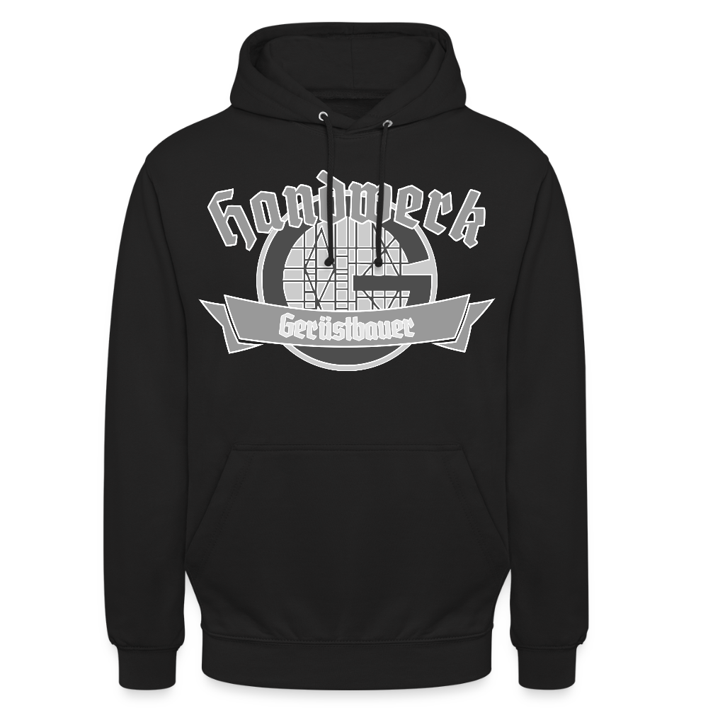 Unisex Hoodie "Gerüstbauer" Schwarz Unisex Hoodie {{ color }}