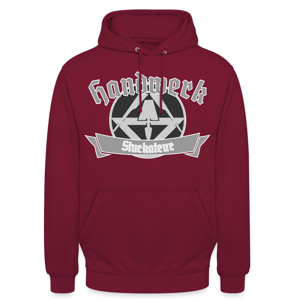 Unisex Hoodie "Stuckateur" Bordeaux Unisex Hoodie {{ color }}