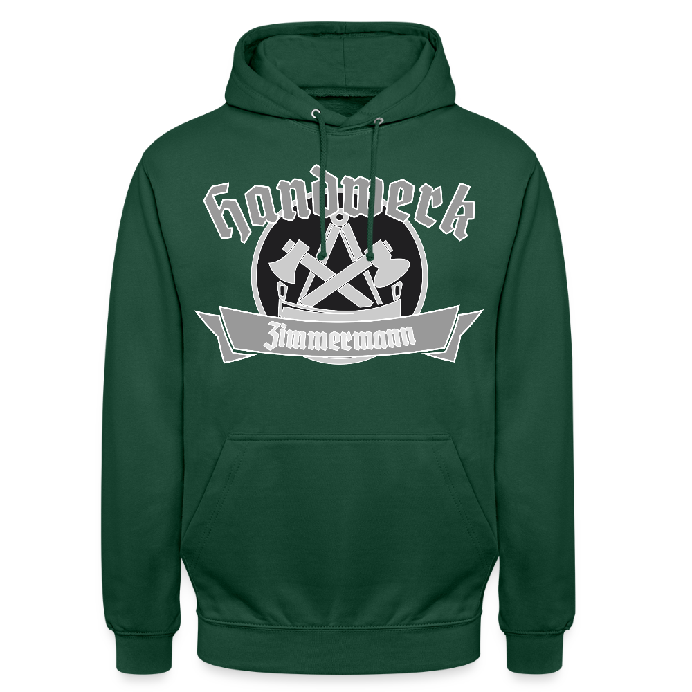 Unisex Hoodie "Zimmermann" Flaschengrün Unisex Hoodie {{ color }}