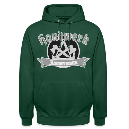 Unisex Hoodie "Zimmermann" Flaschengrün Unisex Hoodie {{ color }}