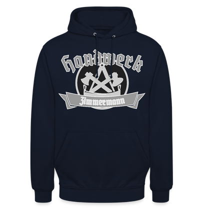 Unisex Hoodie "Zimmermann" Navy Unisex Hoodie {{ color }}
