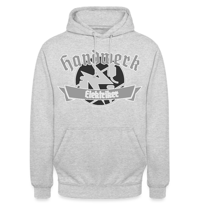 Unisex Hoodie "Elektriker" Hellgrau meliert Unisex Hoodie {{ color }}