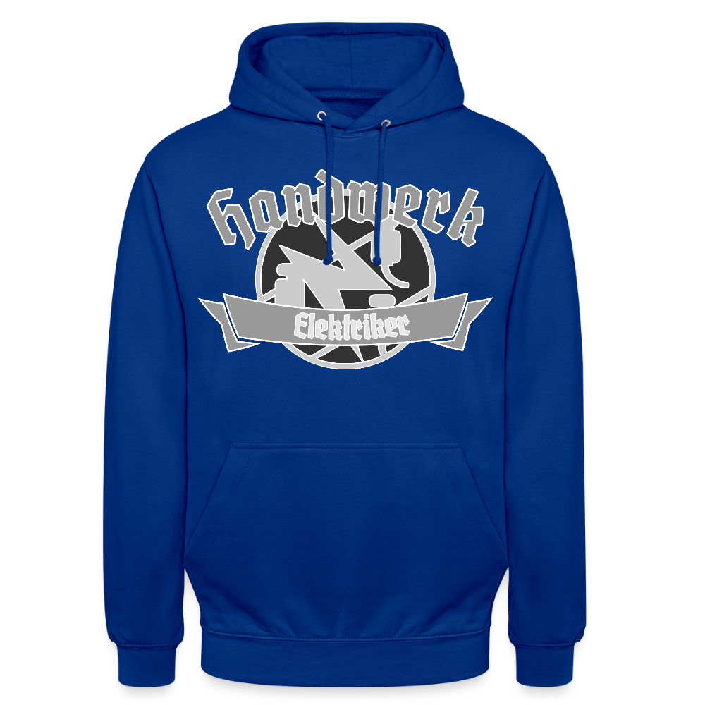 Unisex Hoodie "Elektriker" Royalblau Unisex Hoodie {{ color }}