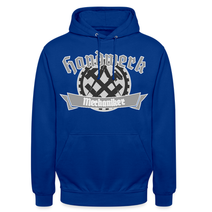 Unisex Hoodie "Mechaniker" Royalblau Unisex Hoodie {{ color }}