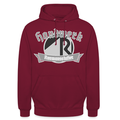 Unisex Hoodie "Raumausstatter" Bordeaux Unisex Hoodie {{ color }}