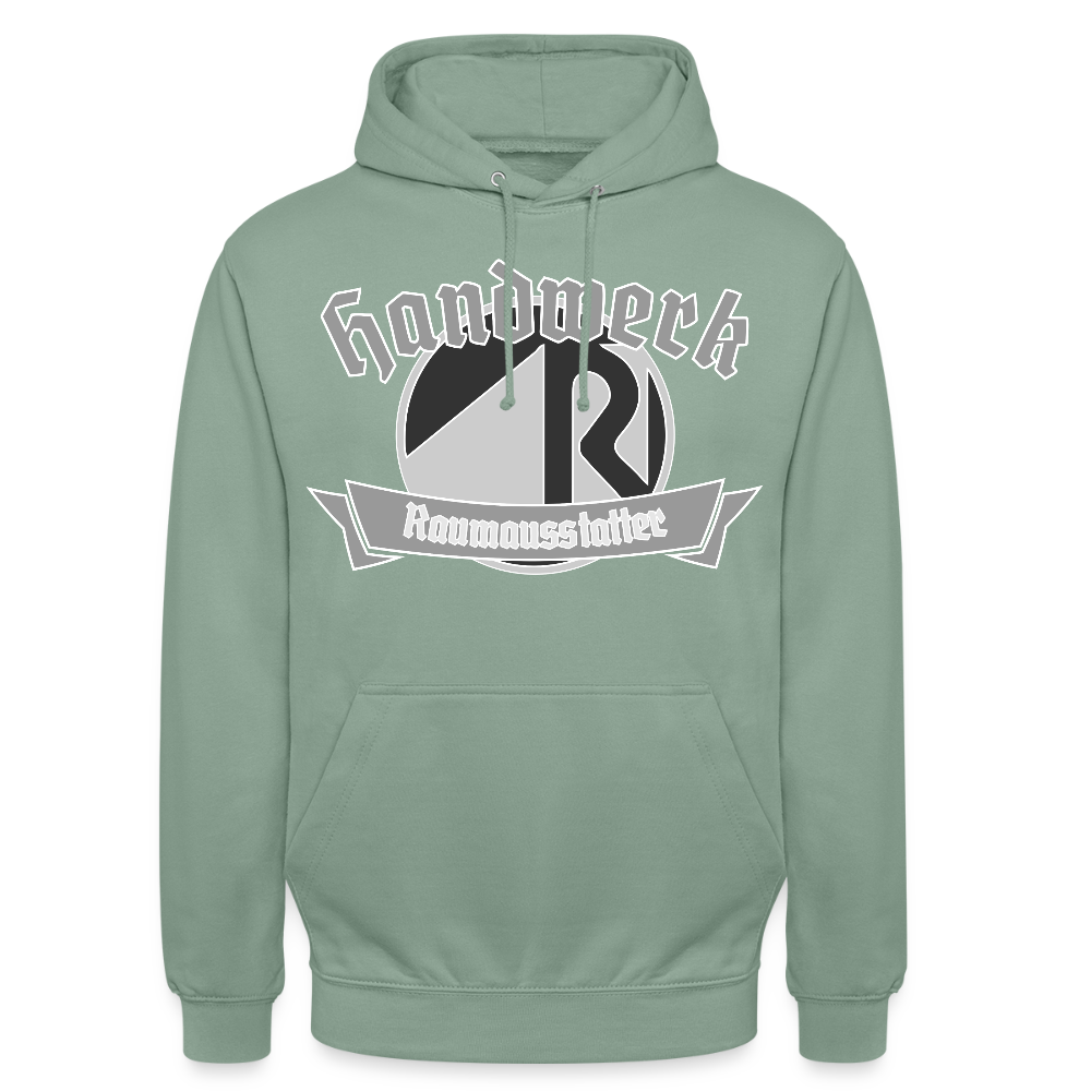 Unisex Hoodie "Raumausstatter" Graugrün Unisex Hoodie {{ color }}