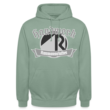 Unisex Hoodie "Raumausstatter" Graugrün Unisex Hoodie {{ color }}