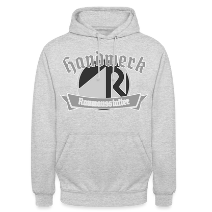 Unisex Hoodie "Raumausstatter" Hellgrau meliert Unisex Hoodie {{ color }}