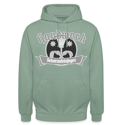 Unisex Hoodie "Schornsteinfeger" Graugrün Unisex Hoodie {{ color }}