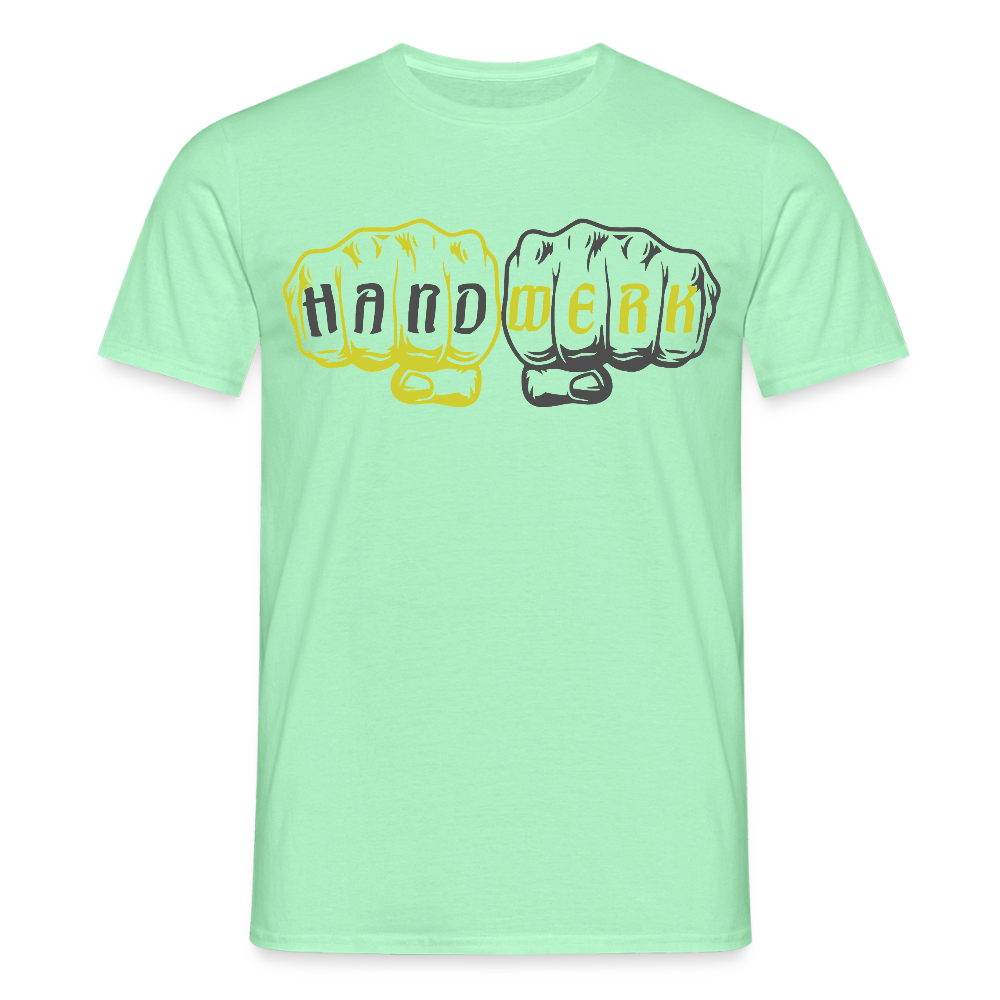 Unisex T-Shirt "Handwerk" Mintgrün Männer T-Shirt {{ color }}