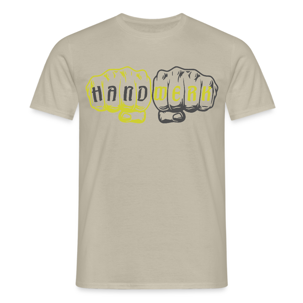 Unisex T-Shirt "Handwerk" Sandbeige Männer T-Shirt {{ color }}