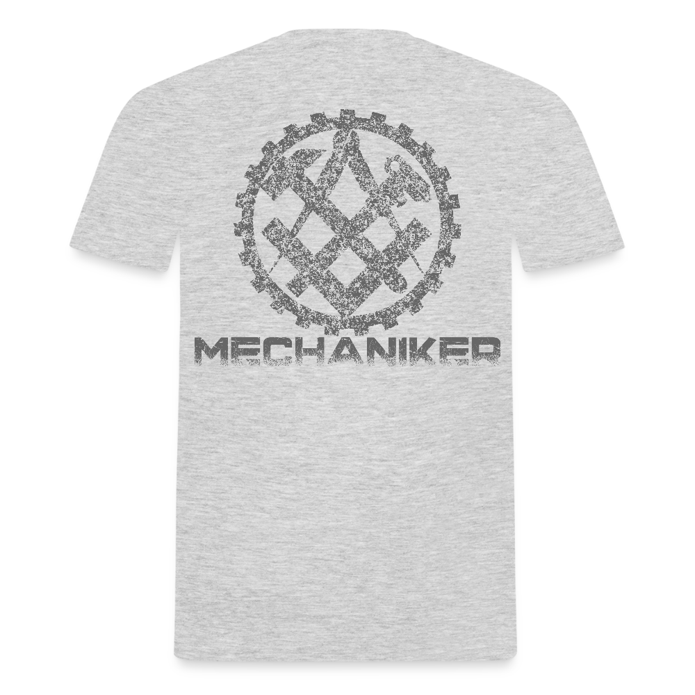 Unisex T-Shirt "Mechaniker" Grau meliert Männer T-Shirt {{ color }}