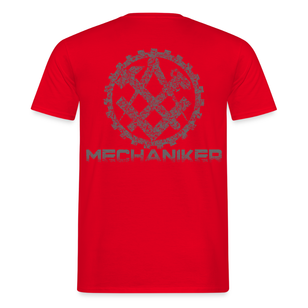 Unisex T-Shirt "Mechaniker" Rot Männer T-Shirt {{ color }}
