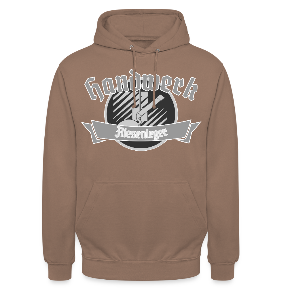 Unisex Hoodie "Fliesenleger" Mokka Unisex Hoodie {{ color }}