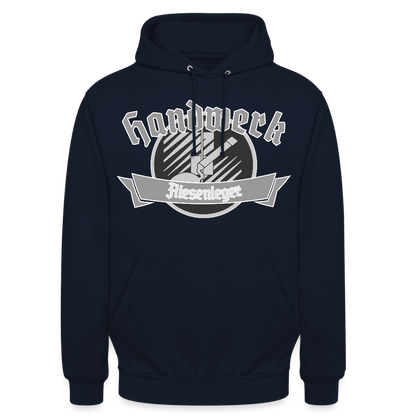 Unisex Hoodie "Fliesenleger" Navy Unisex Hoodie {{ color }}