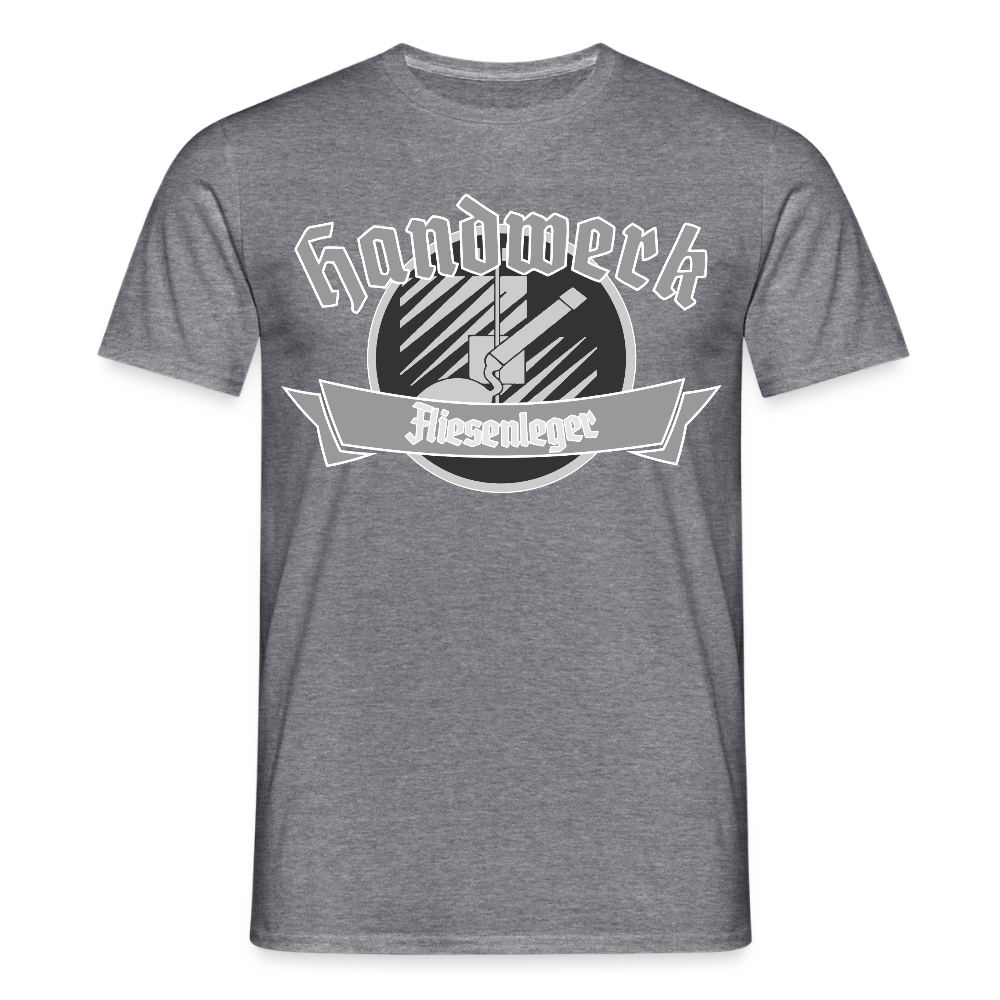 Unisex T-Shirt "Fliesenleger" Graphit meliert Männer T-Shirt {{ color }}