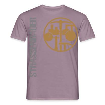 Unisex T-Shirt "Strassenbauer" Lilagrau Männer T-Shirt {{ color }}
