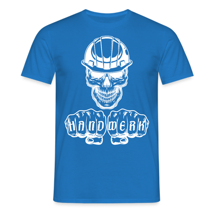 Unisex T-Shirt "Skull-Helm-Handwerk" Royalblau Männer T-Shirt {{ color }}