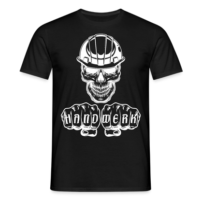 Unisex T-Shirt "Skull-Helm-Handwerk" Schwarz Männer T-Shirt {{ color }}