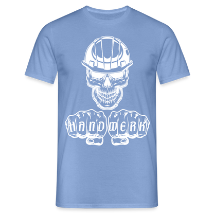 Unisex T-Shirt "Skull-Helm-Handwerk" carolina blue Männer T-Shirt {{ color }}