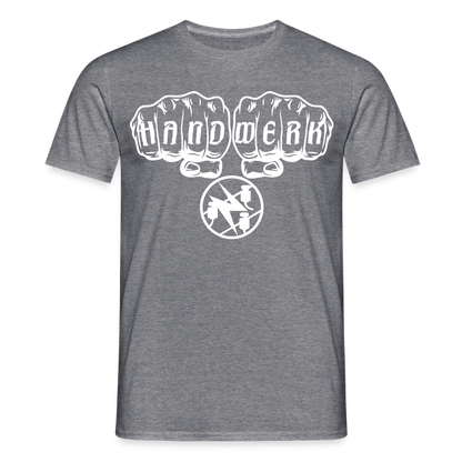 Unisex T-Shirt "Elektriker" Graphit meliert Männer T-Shirt {{ color }}