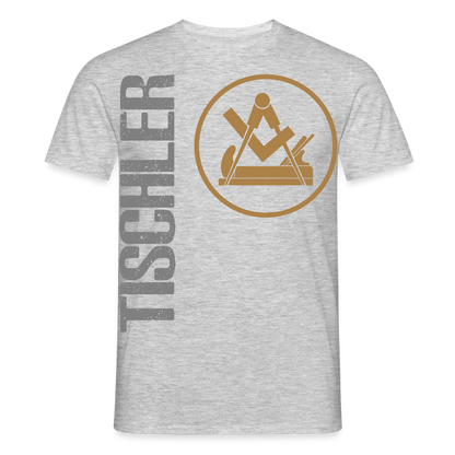 Unisex T-Shirt "Tischler" Grau meliert Männer T-Shirt {{ color }}