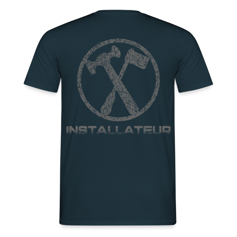 Unisex T-Shirt "Installateur" Navy Männer T-Shirt {{ color }}