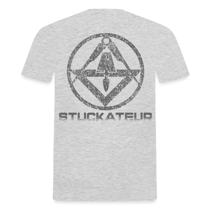 Unisex T-Shirt "Stuckateur" Grau meliert Männer T-Shirt {{ color }}