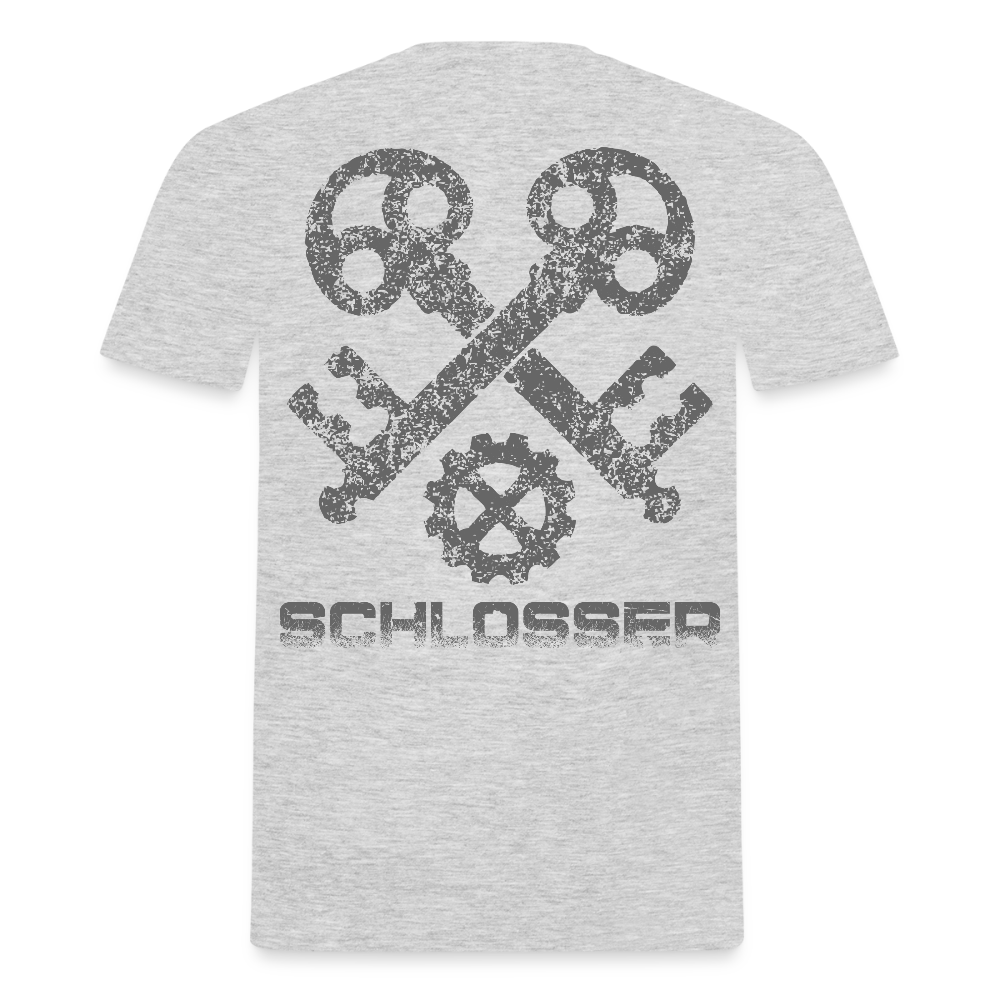 Unisex T-Shirt "Schlosser" Grau meliert Männer T-Shirt {{ color }}