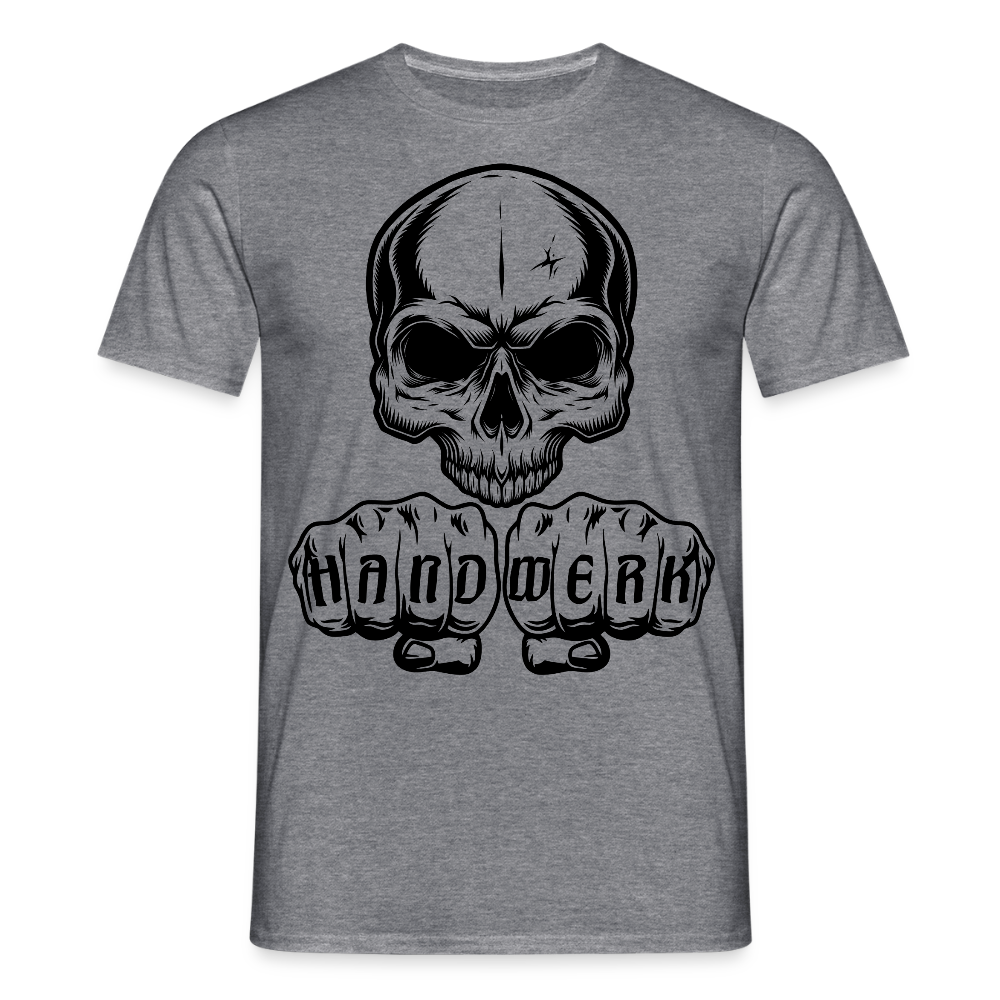 Unisex T-Shirt "Skull-Handwerk" Graphit meliert Männer T-Shirt {{ color }}