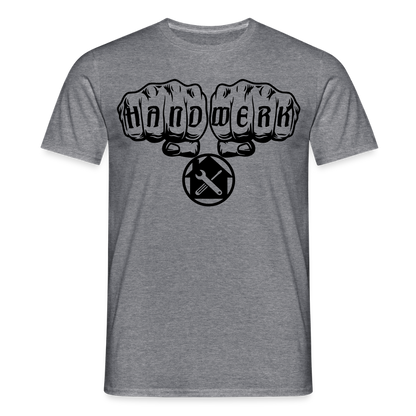 Unisex T-Shirt "Hausmeister" Graphit meliert Männer T-Shirt {{ color }}