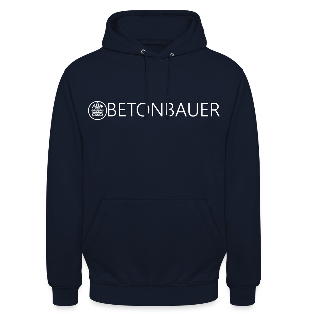 Unisex Hoodie "Betonbauer" Navy Unisex Hoodie {{ color }}