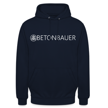Unisex Hoodie "Betonbauer" Navy Unisex Hoodie {{ color }}